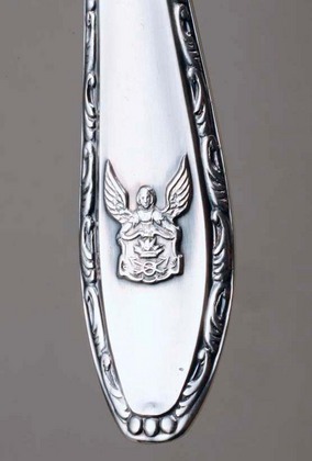 German 3rd Reich Silver Teaspoon set (6) - Angel Crest